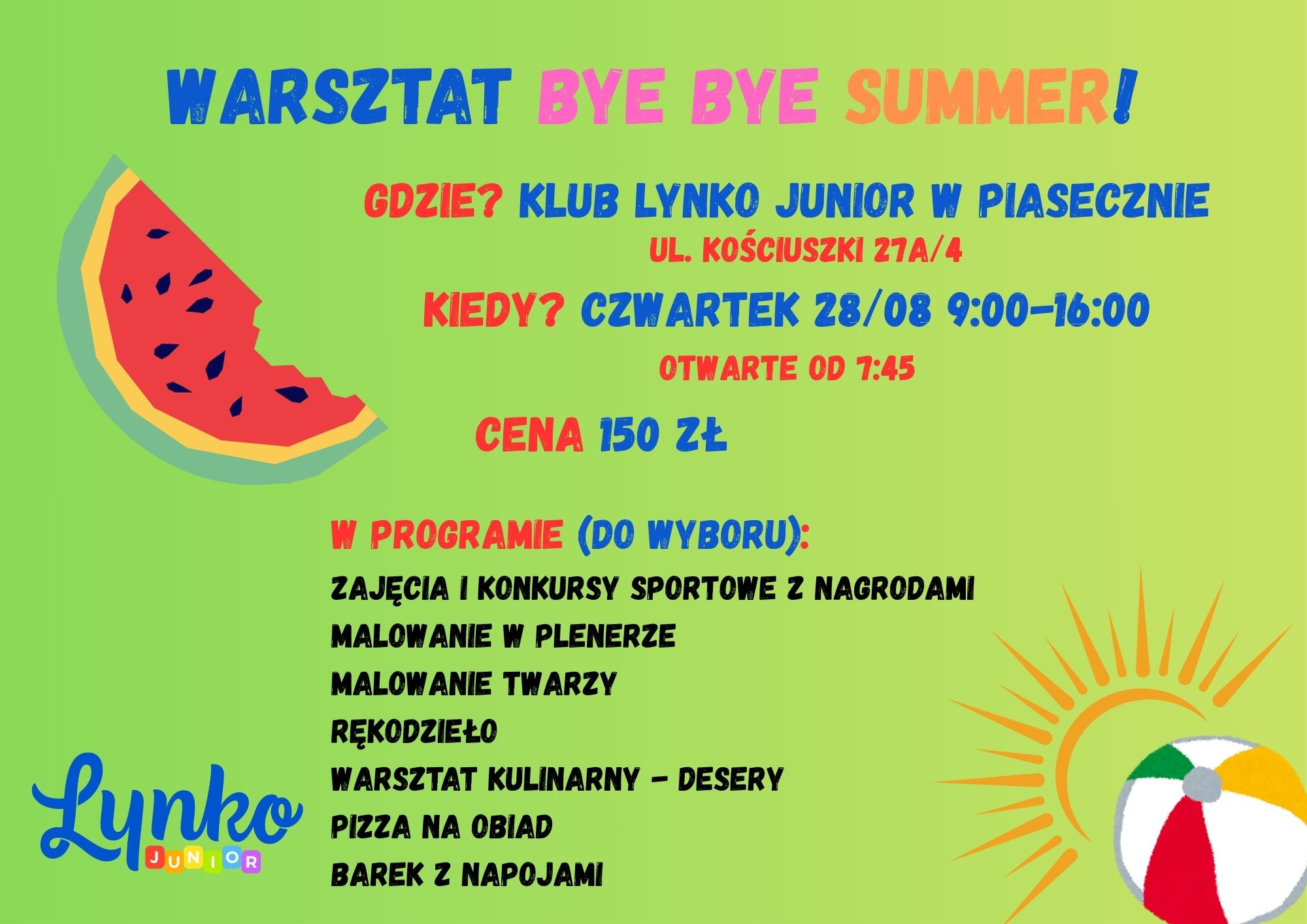 Copy of Warsztat bye bye summer 2